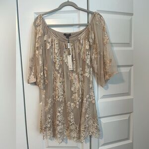 Sky, embroidered dress, original tag